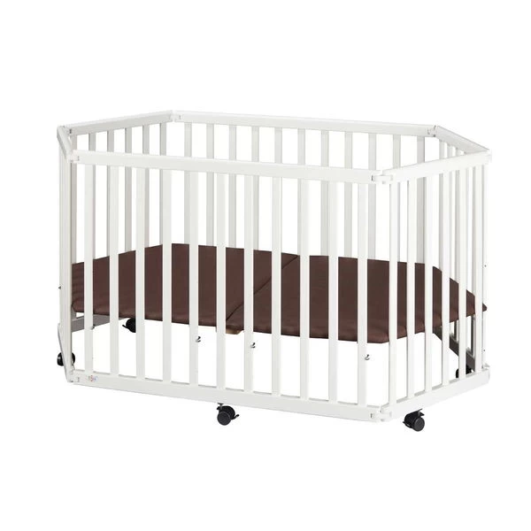 TiSsi Laufgitter Aus Massiv Buche Weiß Platzsparend Faltbar 2 TiSsi Laufgitter Aus Massiv Buche Weiß Platzsparend Faltbar – Bild 2