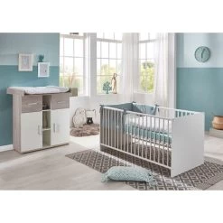 Arthur Berndt Lotti Sparset 2-teilig Weiß Mit Ulme Silbergrau Dekor