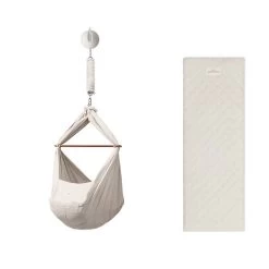 Moonboon Ökologische Federwiegen-Set Nature Mit Motor & Kokos-Einleger -Baby Welt Verkauf moonboon federwiegen set nature