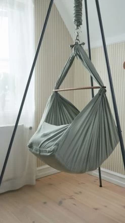 Moonboon Ökologische Federwiegen-Set Seagrass Mit Motor, Gestell Grau & Kokos-Einleger -Baby Welt Verkauf moonboon hammock 09 2