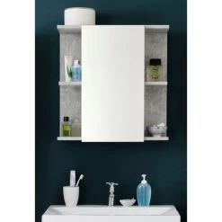 Trendteam Nano Spiegelschrank Beleuchtet Beton Stone