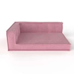 Nature Kid Palettensofa Ecke Links Rosa Mit Recycelter Schaumstofffüllung