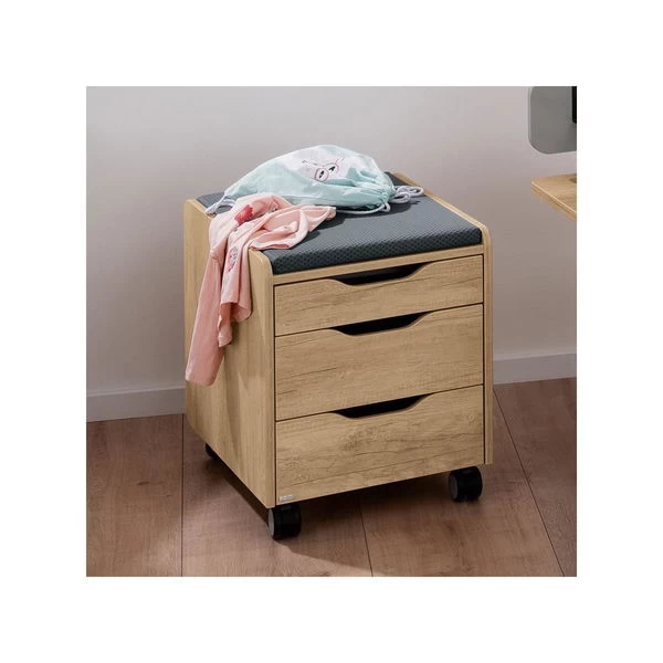 Paidi Rollcontainer 3S Eiche-Nebraska Für Schreibtisch Diego - 3 Schubkästen 1 Paidi Rollcontainer 3S Eiche-Nebraska Für Schreibtisch Diego - 3 Schubkästen