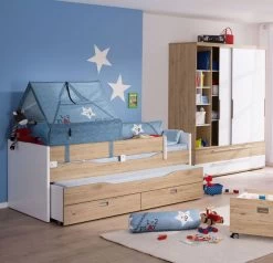 Paidi Fionn Jugendzimmer Mit Schmalem Schrank Mit Umbaufähigem Kojenbett 90x200 Cm