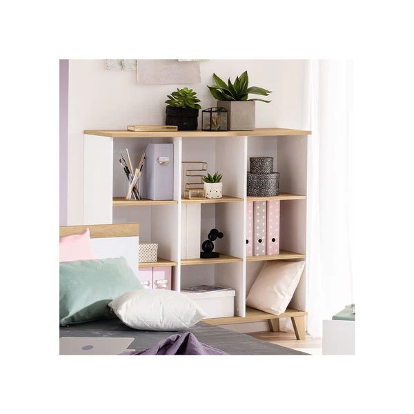 Paidi Oscar Standregal 9 Fächer Kreideweiß/Eiche-Nebraska - Zum Aktionspreis 1 Paidi Oscar Standregal 9 Fächer Kreideweiß/Eiche-Nebraska - Zum Aktionspreis