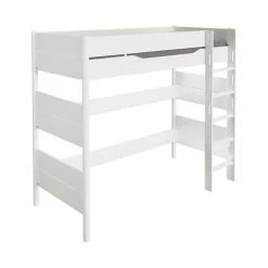 Paidi Ylvie Hochbett Kreideweiß Gerade Leiter 180 Cm 120x200 Cm