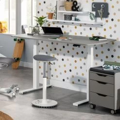 Paidi E-lion 1 Schreibtisch Schiefergrau / Weiß 150 X 75 Cm -Baby Welt Verkauf paidi e lion1 schiefergrau hoch