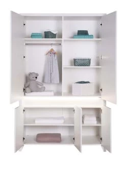 Schardt Planet White Kinderzimmer + Umbauseiten Mit Fünftürigem Schrank 18 Schardt Planet White Kinderzimmer + Umbauseiten Mit Fünftürigem Schrank -Baby Welt Verkauf planet ws sch offen 1