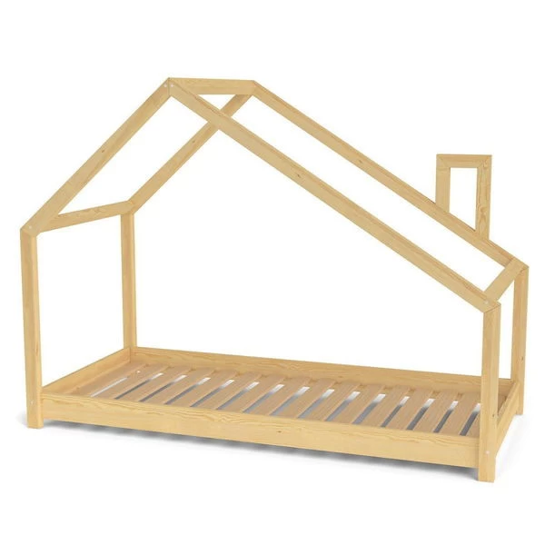 Nature Kid Milo Hausbett Natur Mit Giebeldach Liegefläche 90 X 200 2 Nature Kid Milo Hausbett Natur Mit Giebeldach Liegefläche 90 X 200 – Bild 2