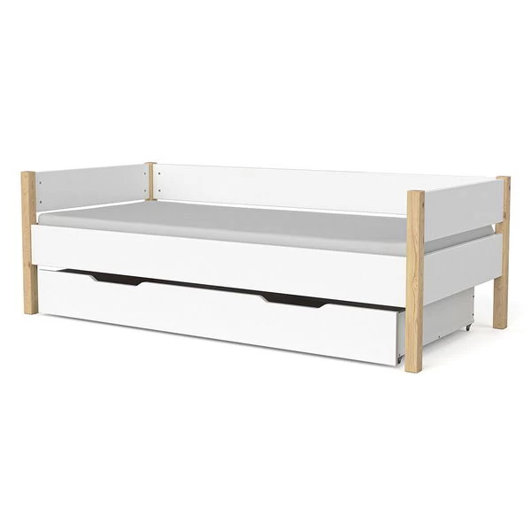 Artkid Ruby Einzelbett Weiß/natur 90x200 Cm Aus Massiver Kiefer 2 Artkid Ruby Einzelbett Weiß/natur 90x200 Cm Aus Massiver Kiefer – Bild 2