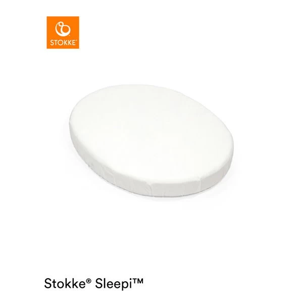 Stokke® Sleepi™ Mini Spannbettlaken V3 White 1 Stokke® Sleepi™ Mini Spannbettlaken V3 White