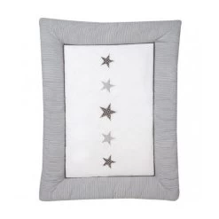 Schardt Krabbeldecke Stern Grau 100x135 Cm Mit Stickerei