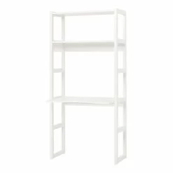 Hoppekids Storey Regal 1-teilig Weiß 80 Cm Breite, Mit 2 Regalbrettern & Tischplatte