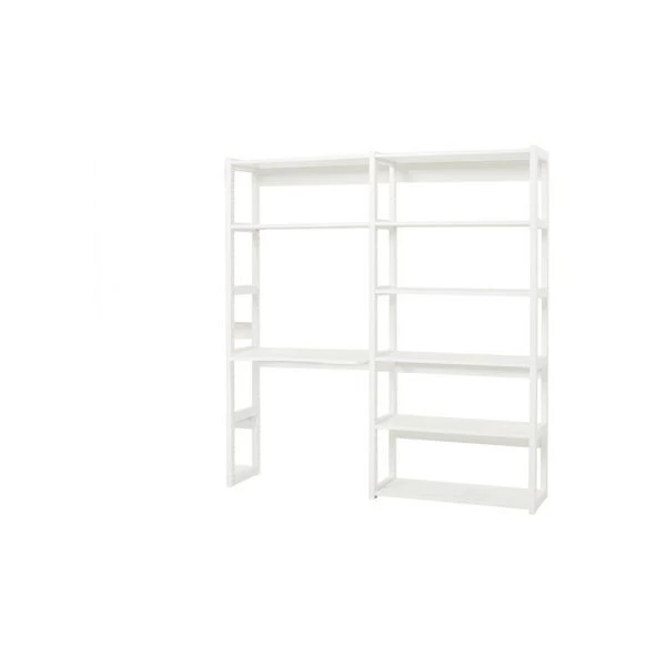 Hoppekids Storey Regal 2-teilig Weiß 100 Cm Breite, Mit 8 Regalbrettern & Tischplatte 1 Hoppekids Storey Regal 2-teilig Weiß 100 Cm Breite, Mit 8 Regalbrettern & Tischplatte