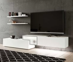 Hülsta Tetrim Wohnwand 6 - Lack-Ausführung Lowboards & Wandsteckborde -Baby Welt Verkauf tetrim kombi 7