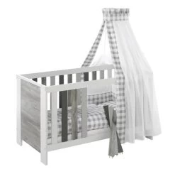 Schardt Pixie Grey Kinderzimmer Inkl. Umbauseiten Mit 3-türigem Schrank - Toppreis -Baby Welt Verkauf vichy grey bettset 35