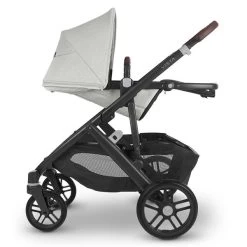 UPPAbaby Vista V2 Kinderwagen Anthony White & Grey Chenille | Mit Babywanne -Baby Welt Verkauf vista22 ath side reversed reclined 3784x4343 3e7399c