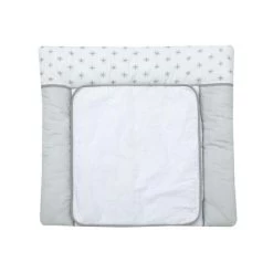 Schardt Wickelauflage Ice Crystal Grau 80x75 Cm Inkl. Abnehmbarem Frotteebezug