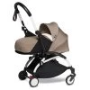 BABYZEN™ YOYO² Kinderwagen 0+ Neugeborenen Set Taupe Gestell White